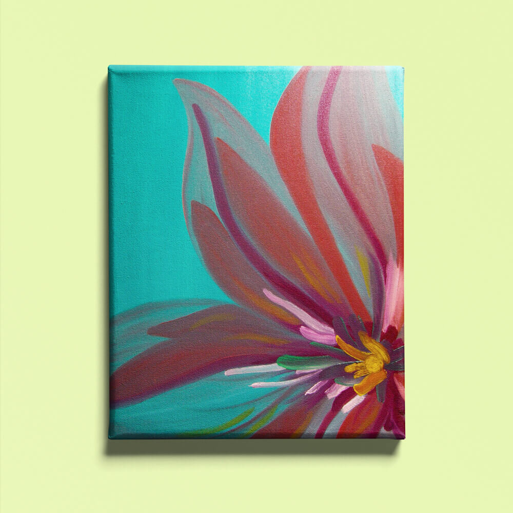 Flower artwork 16 x 20 canvas — BRIANANDREWBYRD